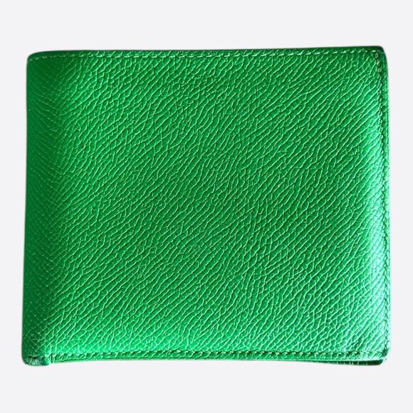 Hermes Green Togo Citizen Twill Compact Wallet - Picture 1 of 3
